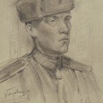 Бородкин ОП Портрет В Зайцева 1943 год
